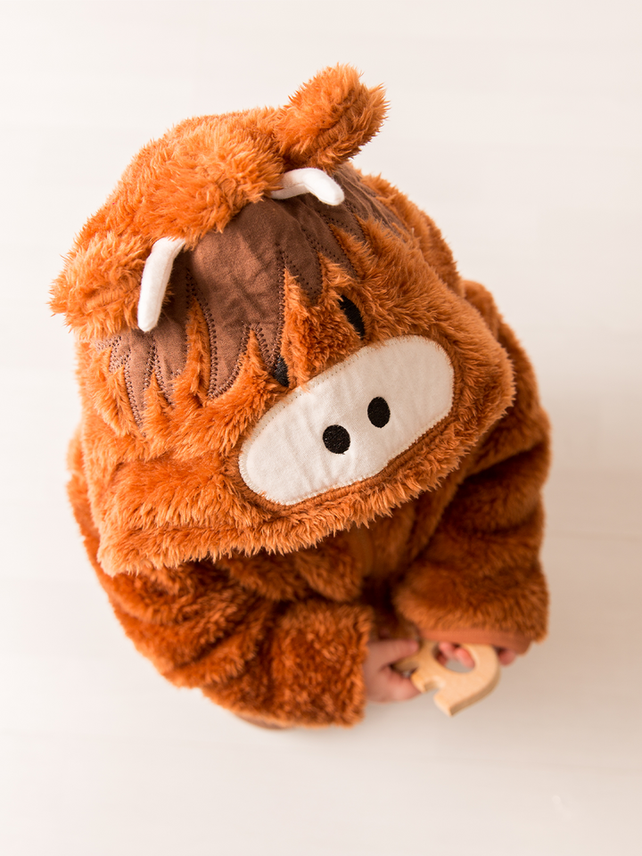 Neutral Highland Cow Hoodie - Blade & Rose UK