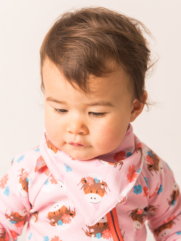 Bonnie Highland Cow Bib - Blade & Rose UK