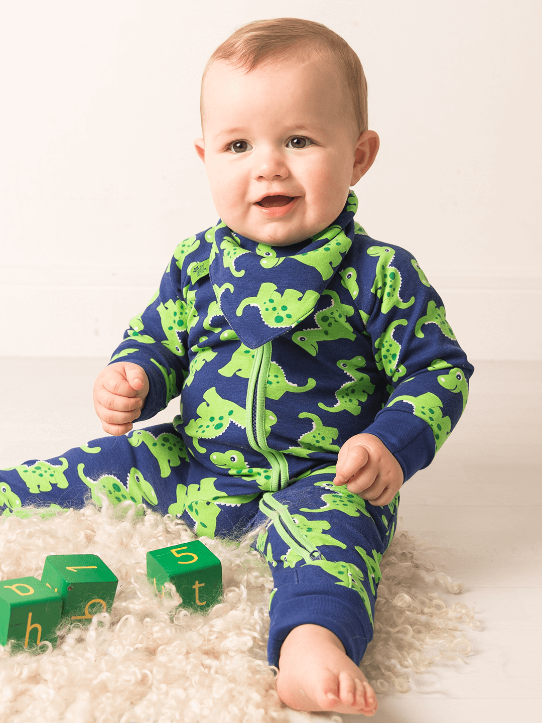 Maple the Dino Zip-Up Romper - Blade & Rose UK