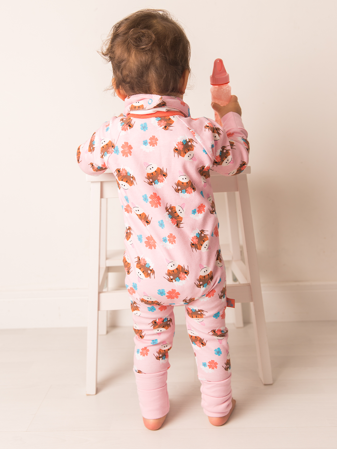 Bonnie Highland Cow Zip-Up Romper * - Blade & Rose UK