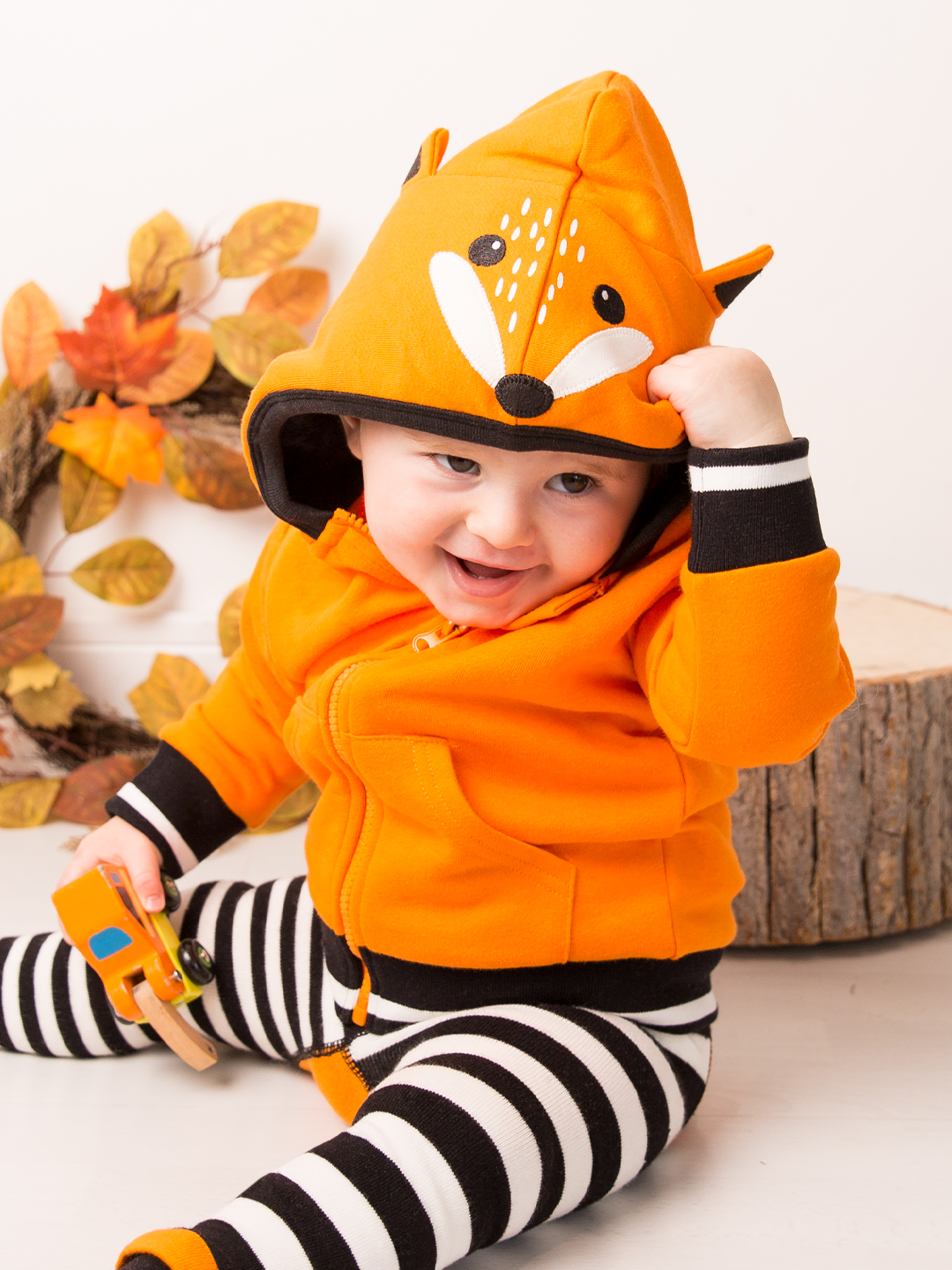 Orange hoodie toddler on sale