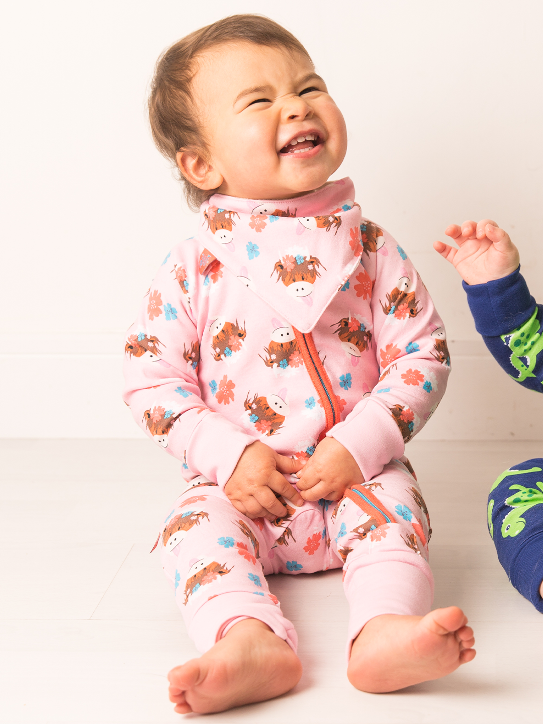 Bonnie Highland Cow Zip-Up Romper * - Blade & Rose UK