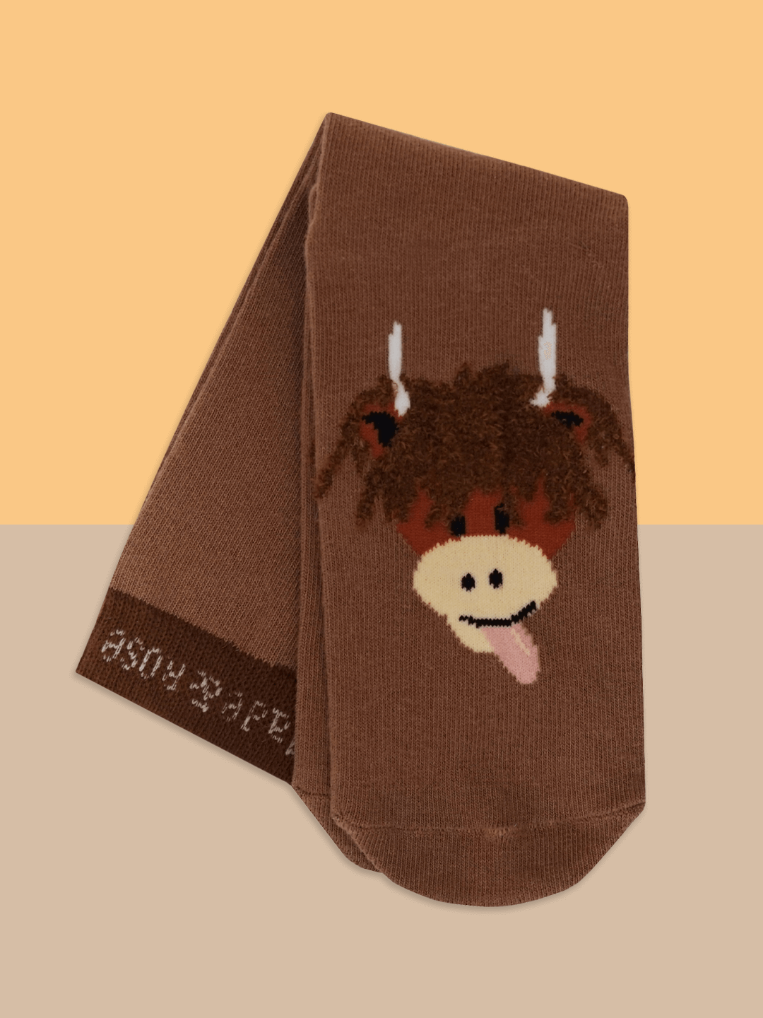 Neutral Highland Cow Socks - Blade & Rose UK