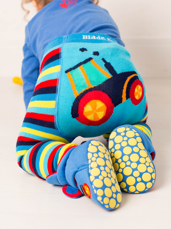 Farmyard Tractor Booties - Blade & Rose UK