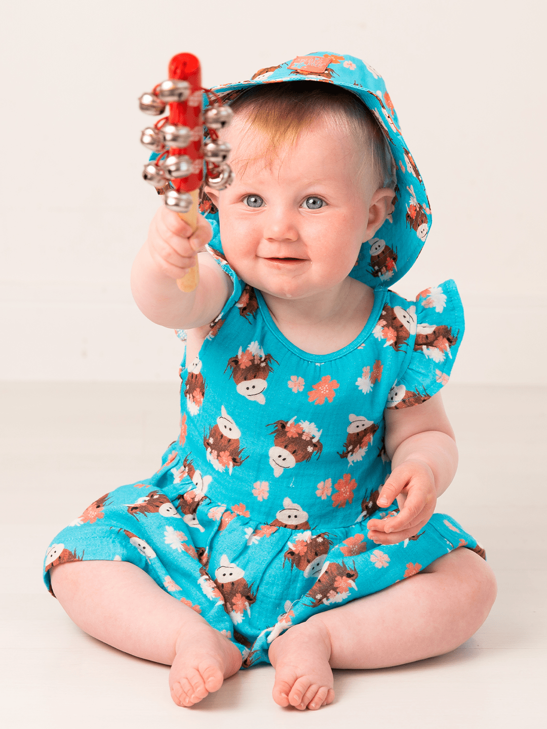 Bonnie Highland Cow Summer Dress - Blade & Rose UK