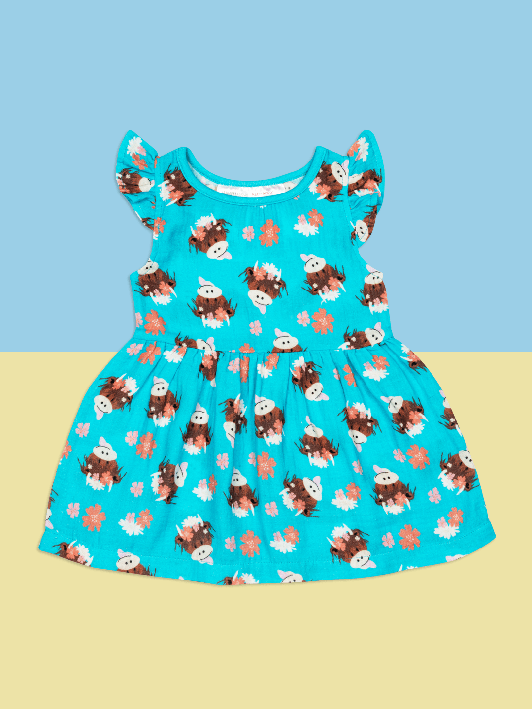Bonnie Highland Cow Summer Dress - Blade & Rose UK
