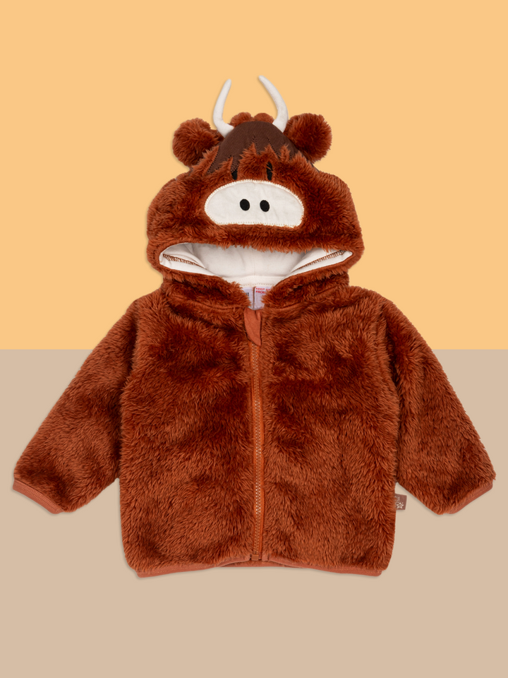 Neutral Highland Cow Hoodie - Blade & Rose UK