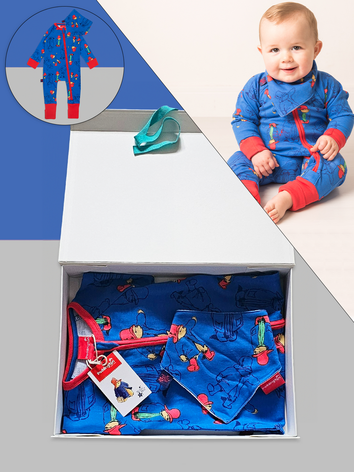 Paddington™ Out and About Romper & Bib Gift Set - Blade & Rose UK