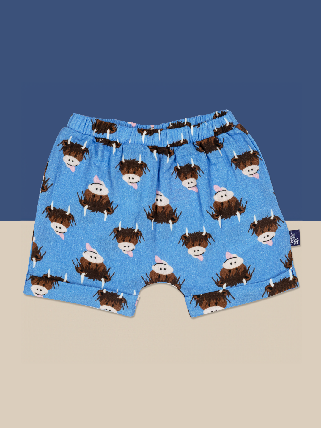 Hamish Highland Cow Muslin Shorts