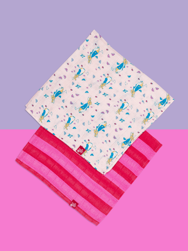 Peter Rabbit™ Love Summer Muslin Squares - Blade & Rose UK