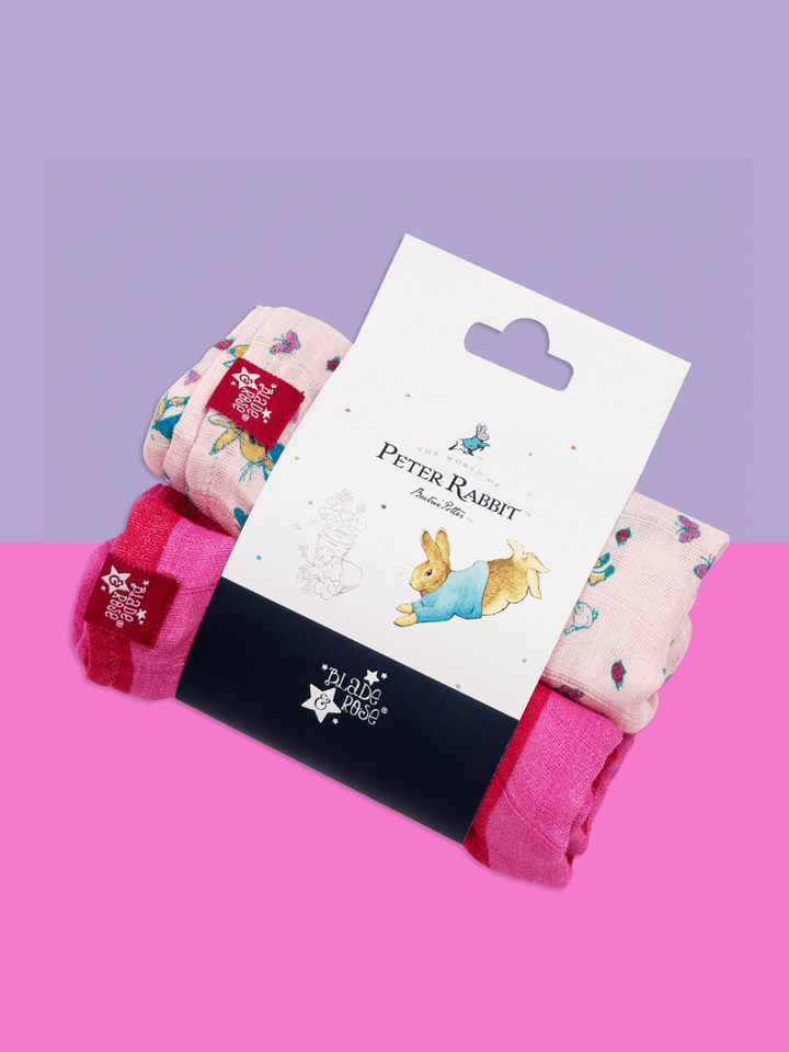 Peter Rabbit™ Love Summer Muslin Squares - Blade & Rose UK