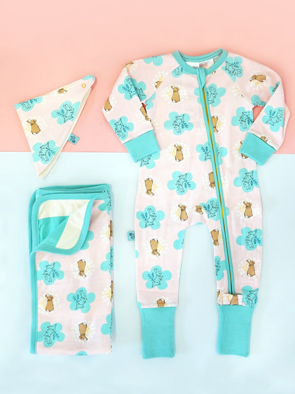 Peter Rabbit Pretty Garden Blanket - Blade & Rose UK