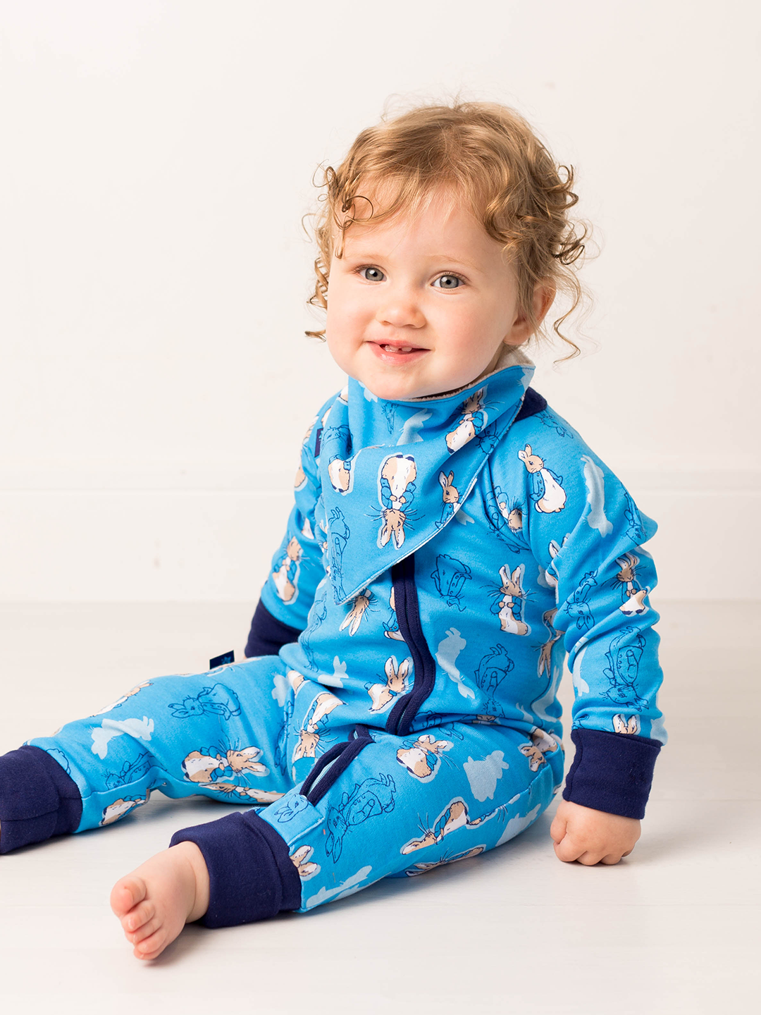 Peter Rabbit Navy Zip-Up Romper - Blade & Rose UK