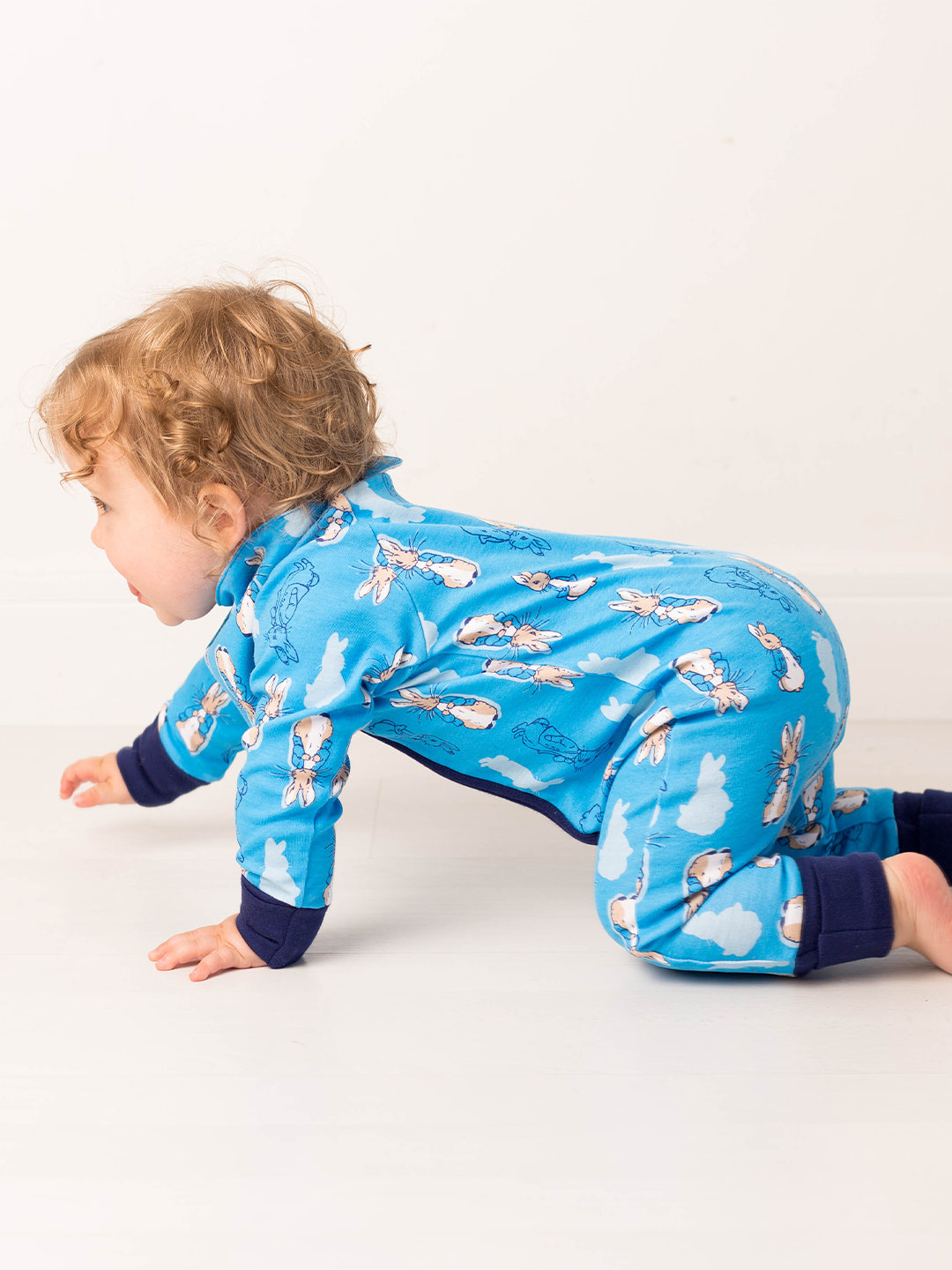 Peter Rabbit Navy Zip-Up Romper - Blade & Rose UK