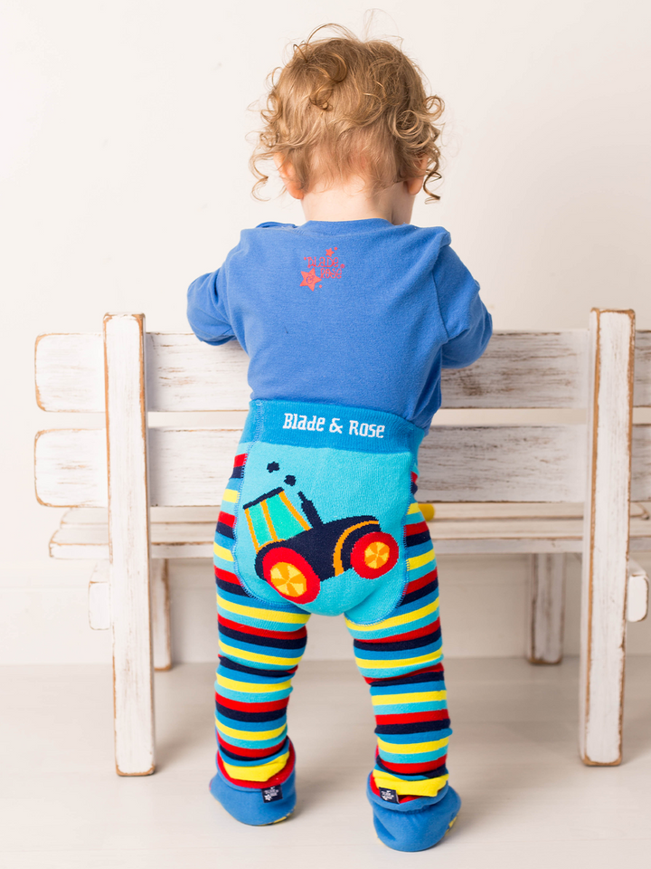 Farmyard Tractor Booties - Blade & Rose UK