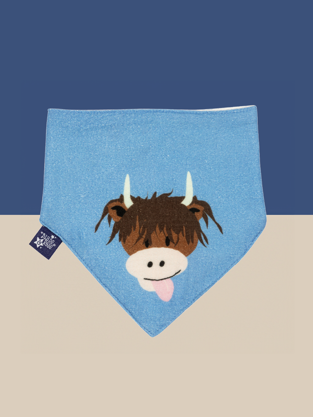 Hamish Highland Cow Muslin Bib