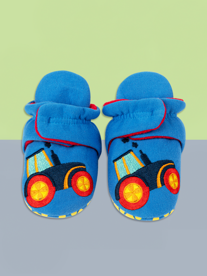 Farmyard Tractor Booties - Blade & Rose UK