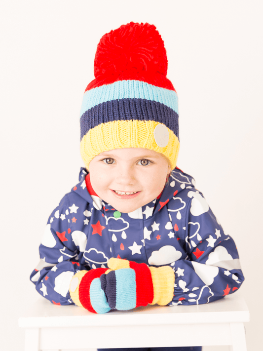 Bright Stripe Bobble Hat Blade & Rose UK