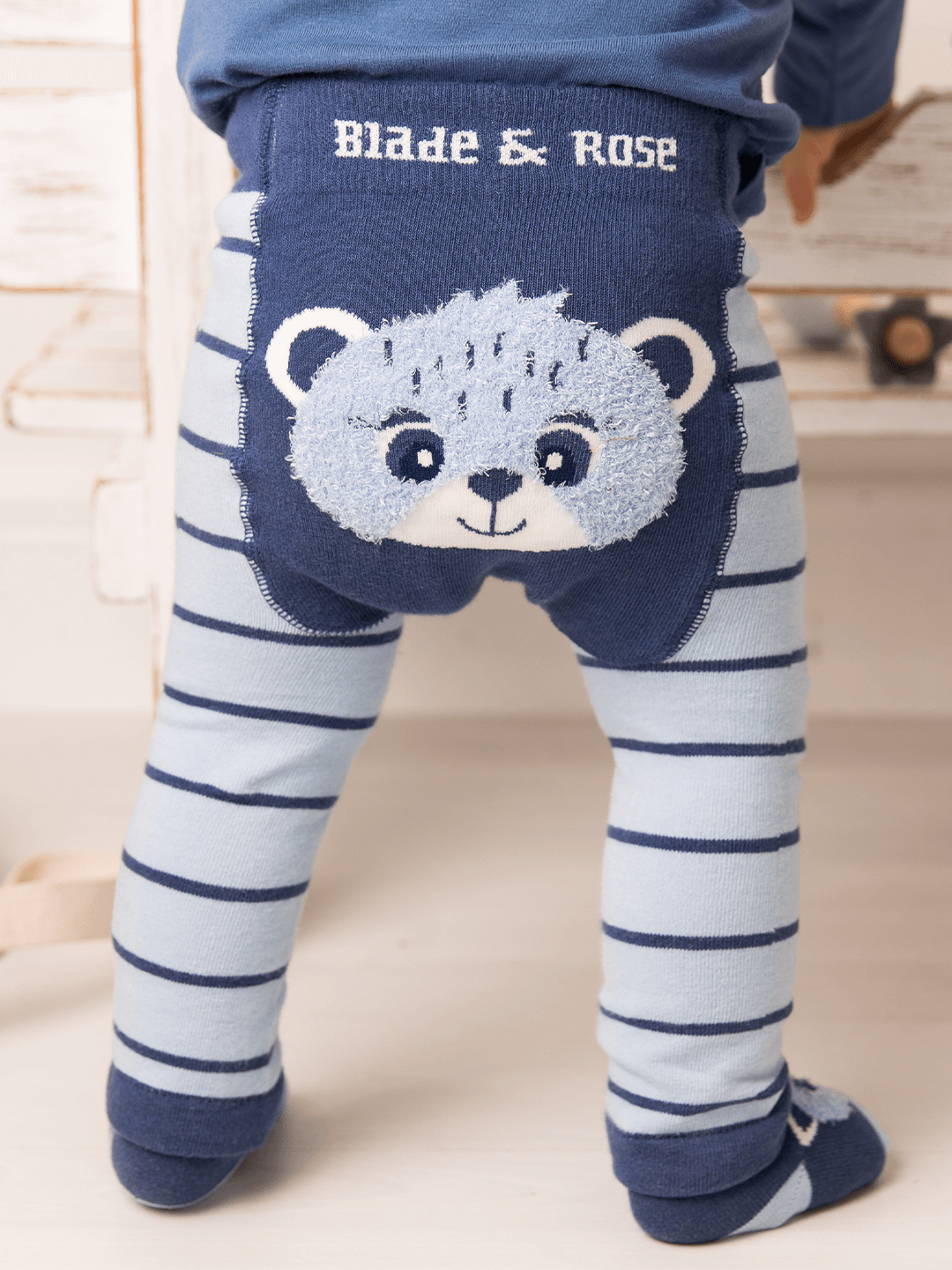 Blue bear leggings best sale