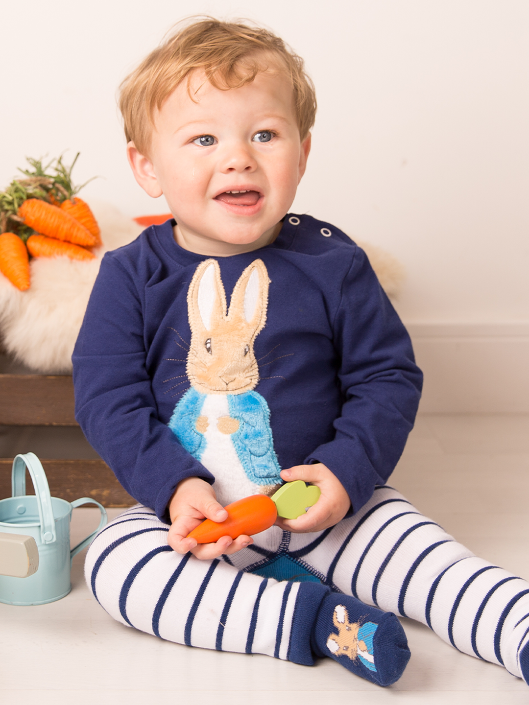 Peter Rabbit Navy Striped Leggings