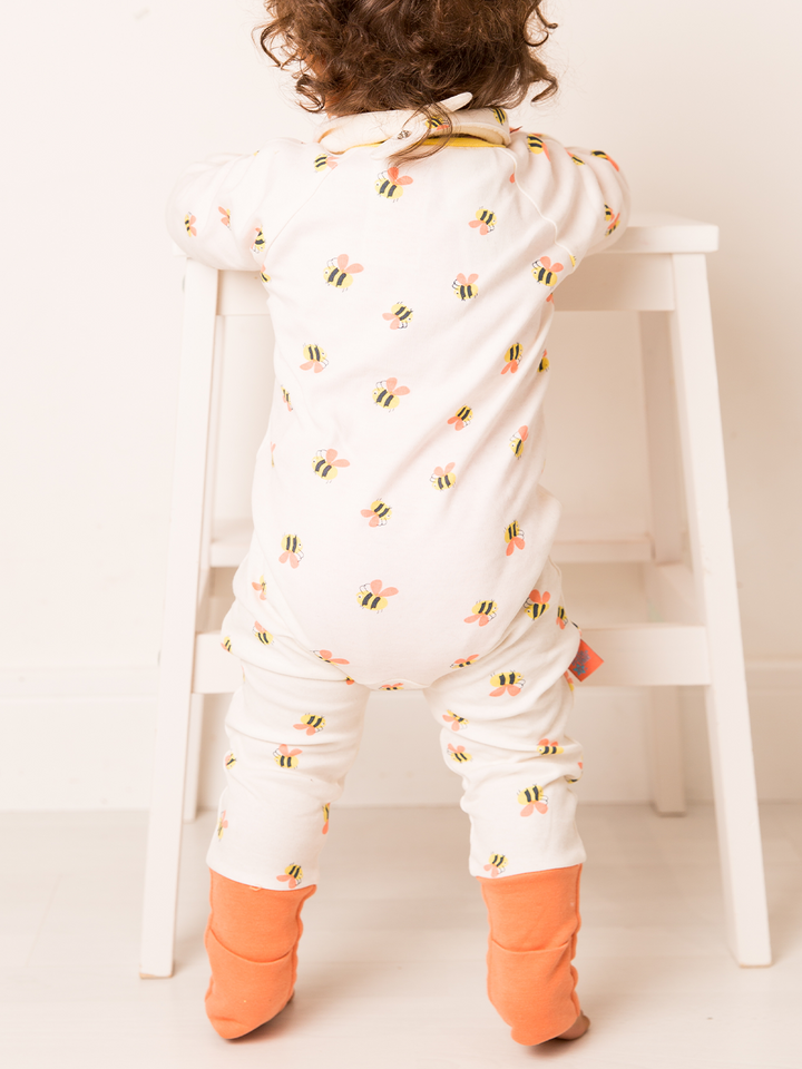 Honey Bee Romper & Bib Gift Box Set - Blade & Rose UK