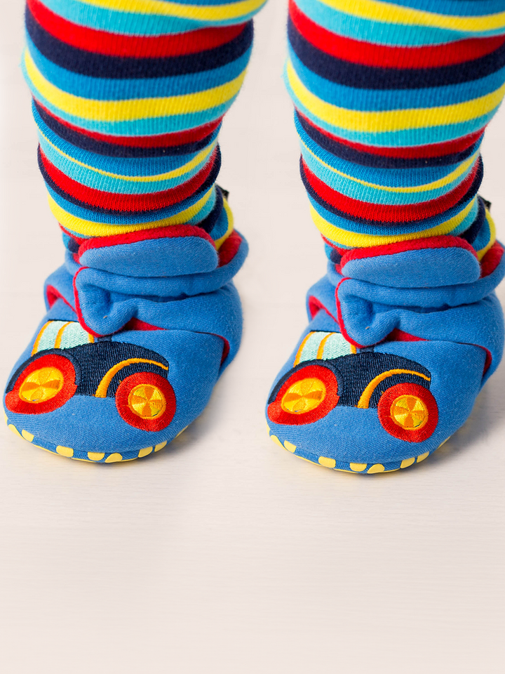Farmyard Tractor Booties - Blade & Rose UK