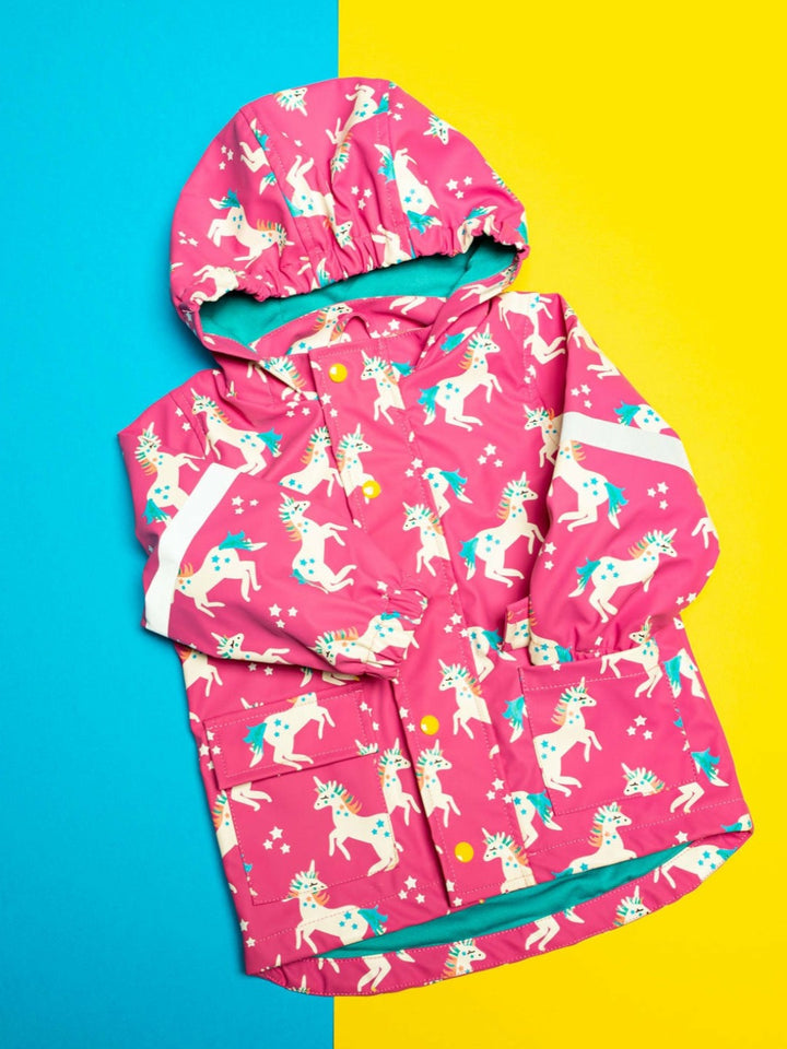 Flying Unicorn Colour Changing Raincoat Blade & Rose