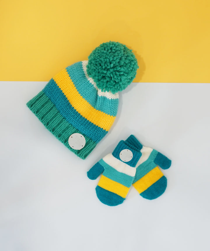 Green & Mustard Mittens Blade & Rose UK