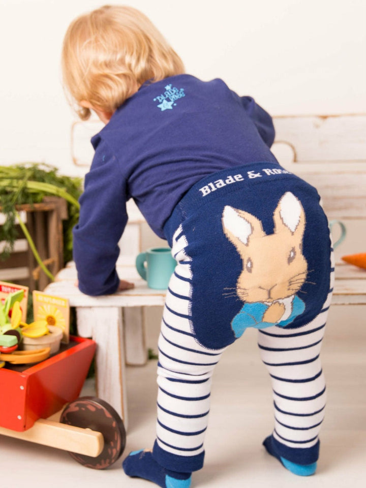 Peter Rabbit Navy Striped Leggings Blade & Rose