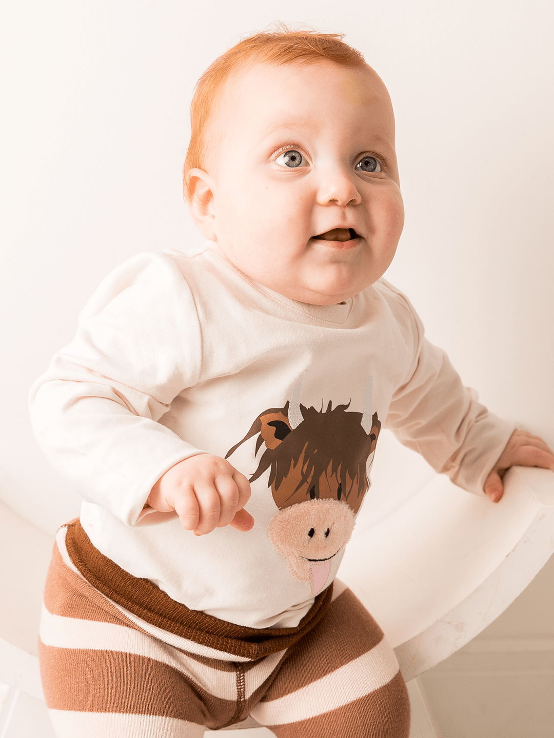 Neutral Highland Cow Top - Blade & Rose UK