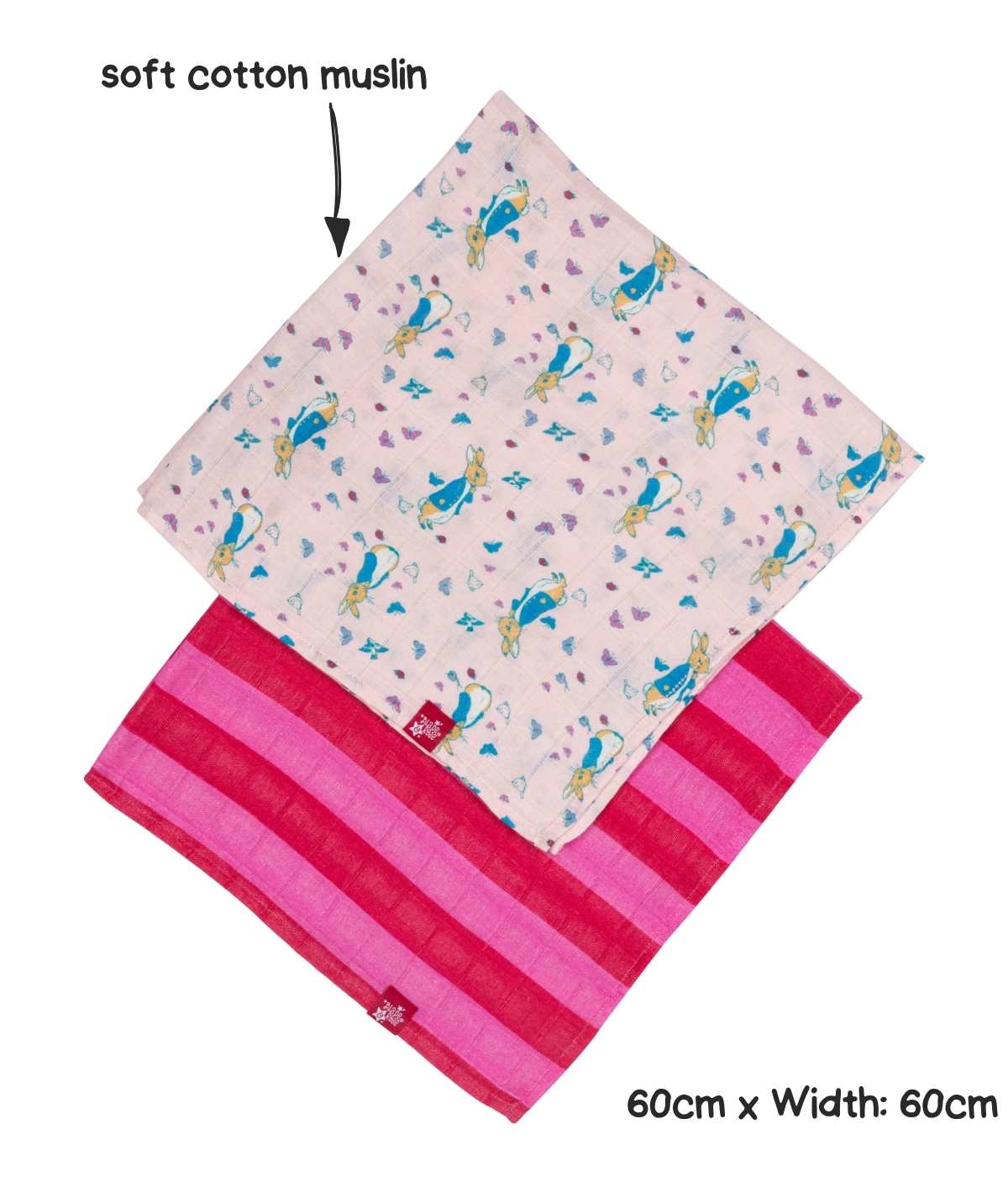Peter Rabbit™ Love Summer Muslin Squares