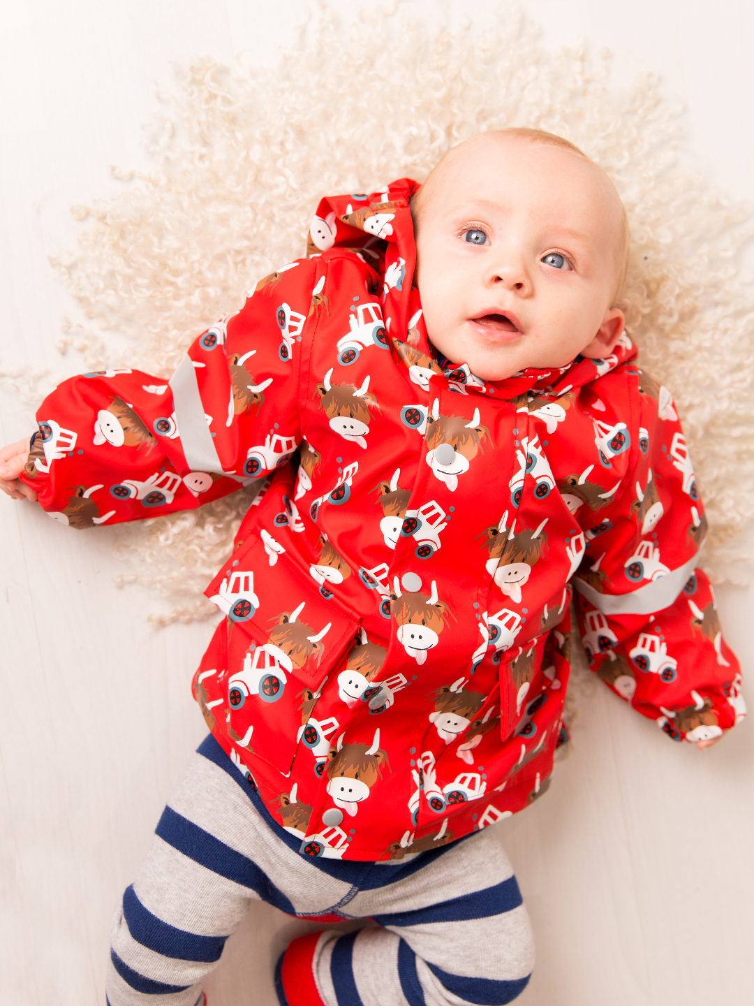 Hamish Highland Cow Raincoat - Blade & Rose UK