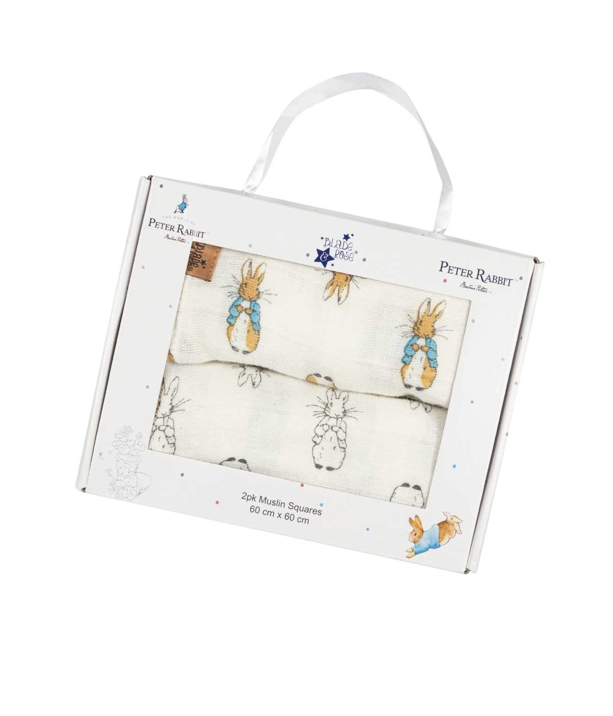 Peter Rabbit™ Neutral Muslin Squares