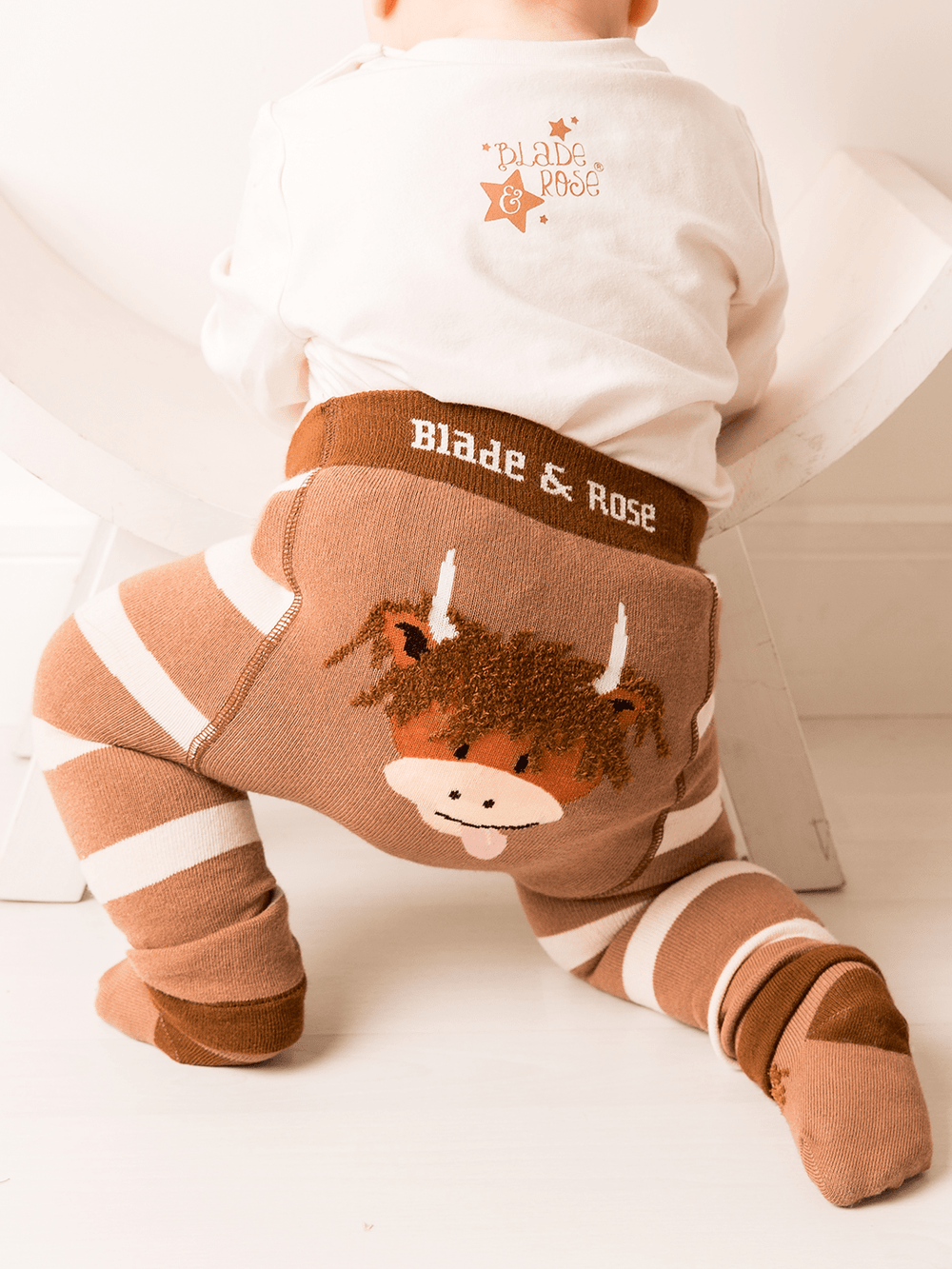 Media Panties Para Niñas Baby Girls' Cable Knit Leggings 5-Pack