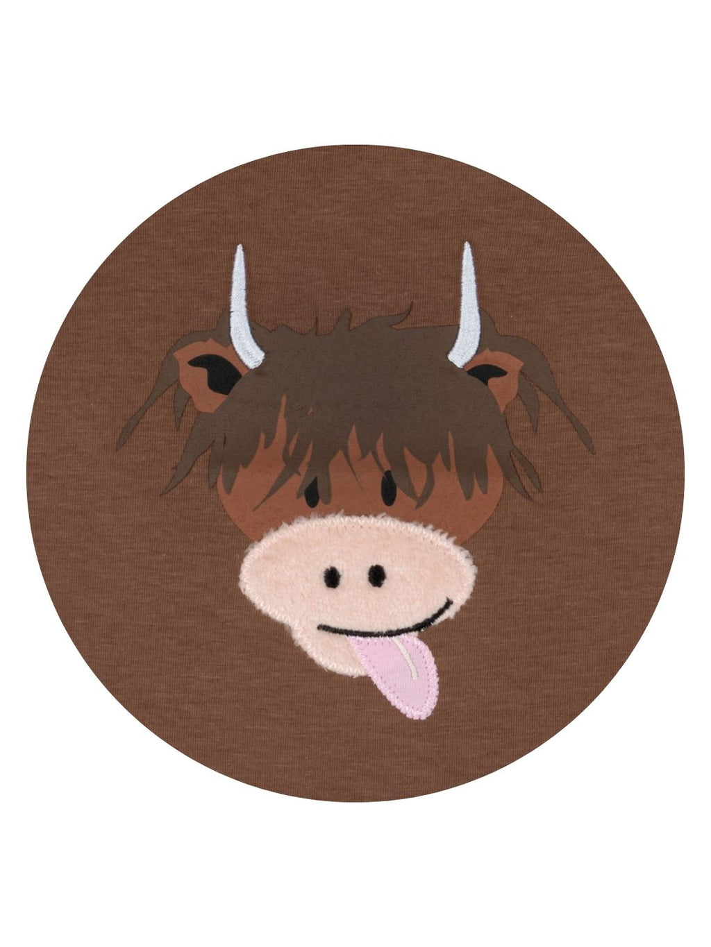 Neutral Highland Cow Tee