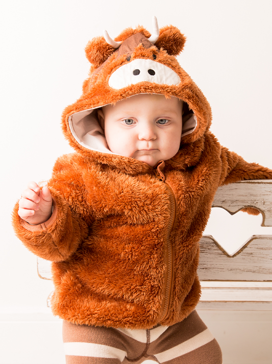 Neutral Highland Cow Hoodie - Blade & Rose UK