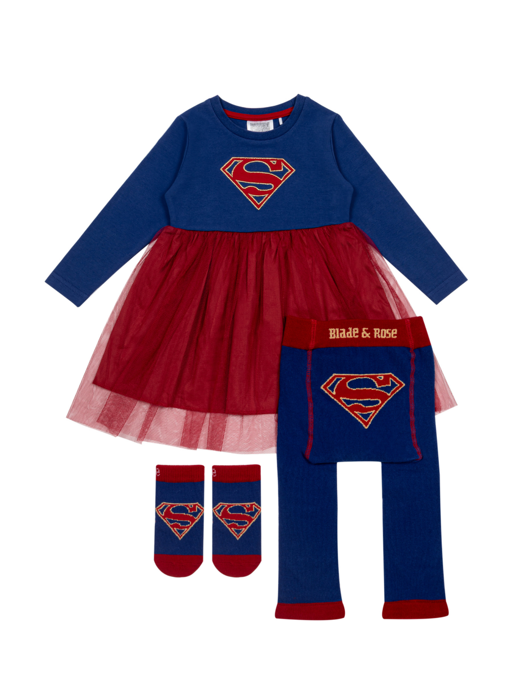 The Supergirl™ Unstoppable range — dress, leggings and socks