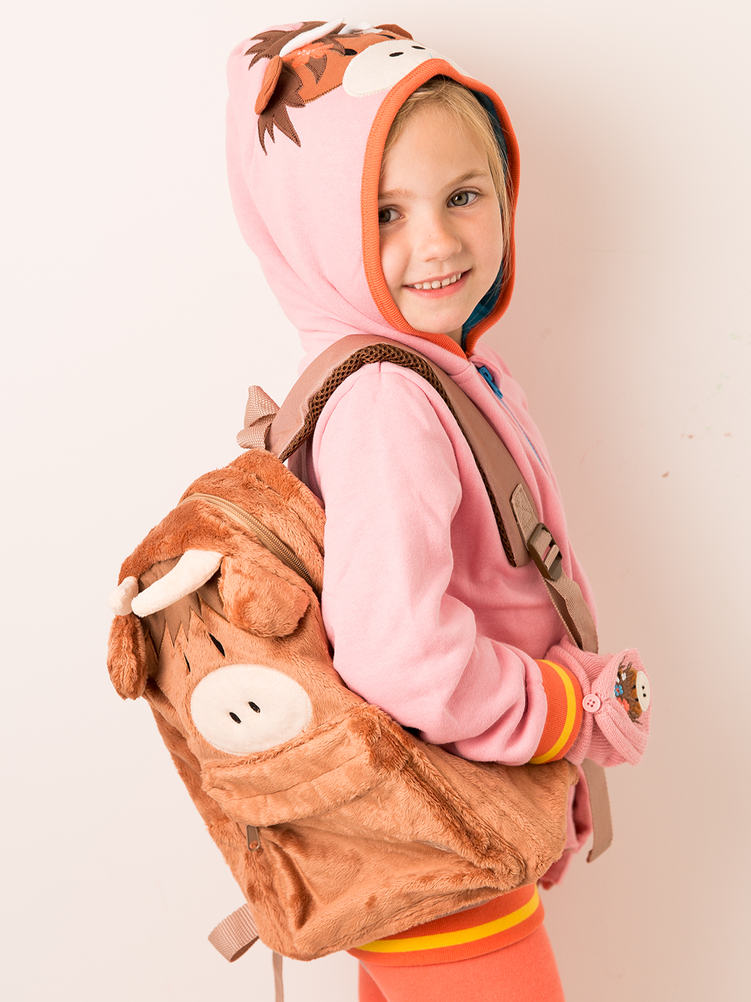 Neutral Highland Cow Rucksack - Blade & Rose UK
