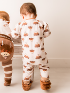 Neutral Highland Cow Romper Playsuit