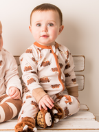 Neutral Highland Cow Romper Playsuit