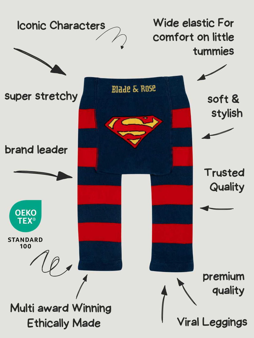 Blade & Rose x Superman™ Saves the Day Leggings