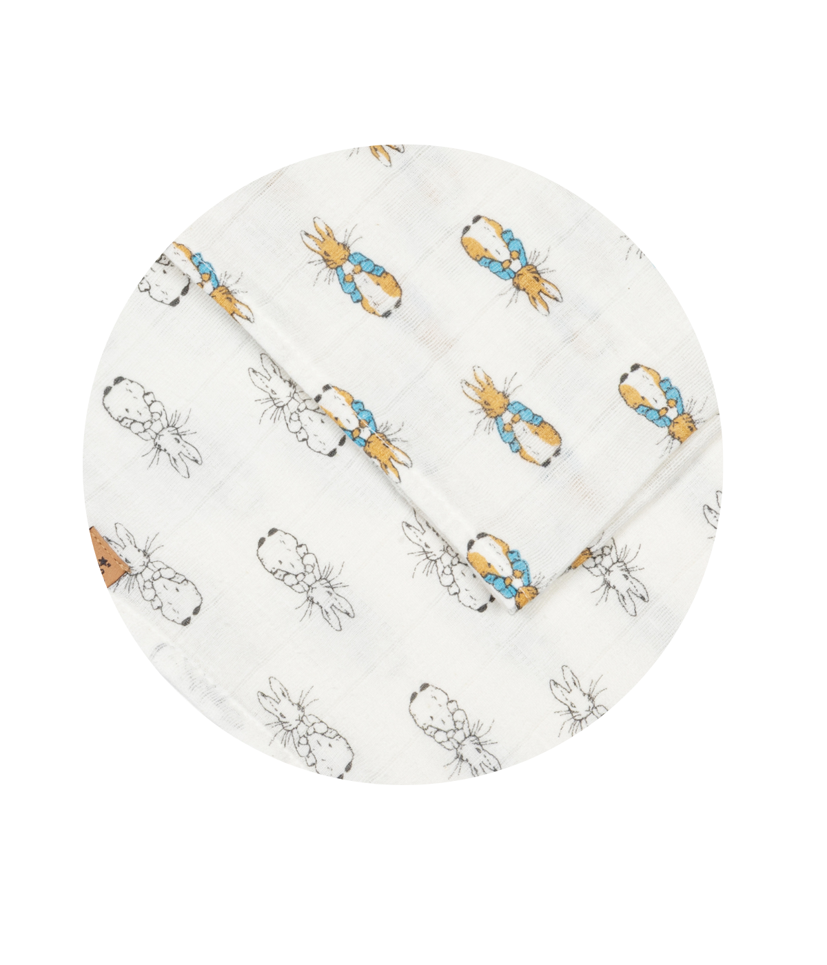 Peter Rabbit™ Neutral Muslin Squares