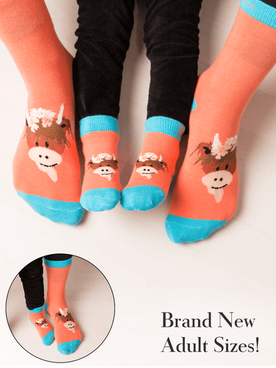Bonnie Highland Cow Socks - Blade & Rose UK