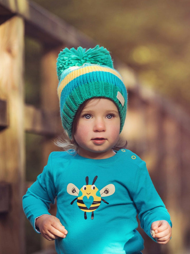 Striped Bobble Hats