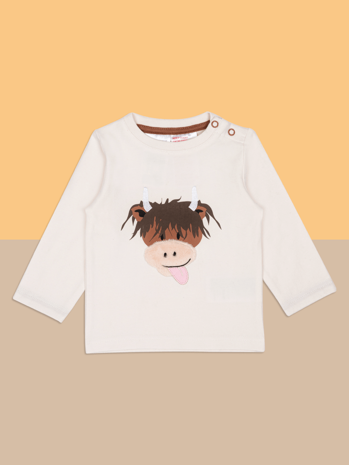 Neutral Highland Cow Top - Blade & Rose UK