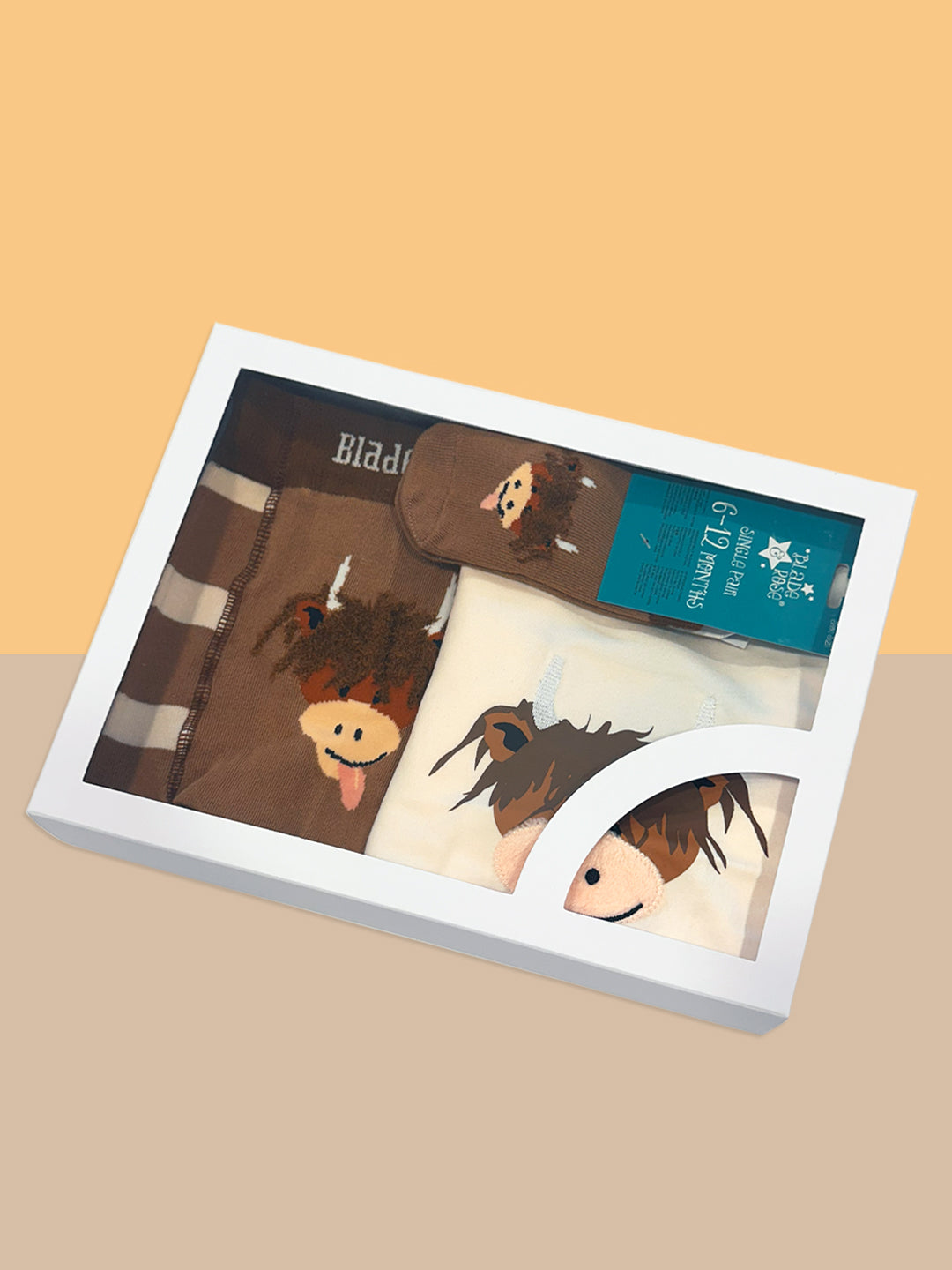 Neutral Highland Cow Gifting Set