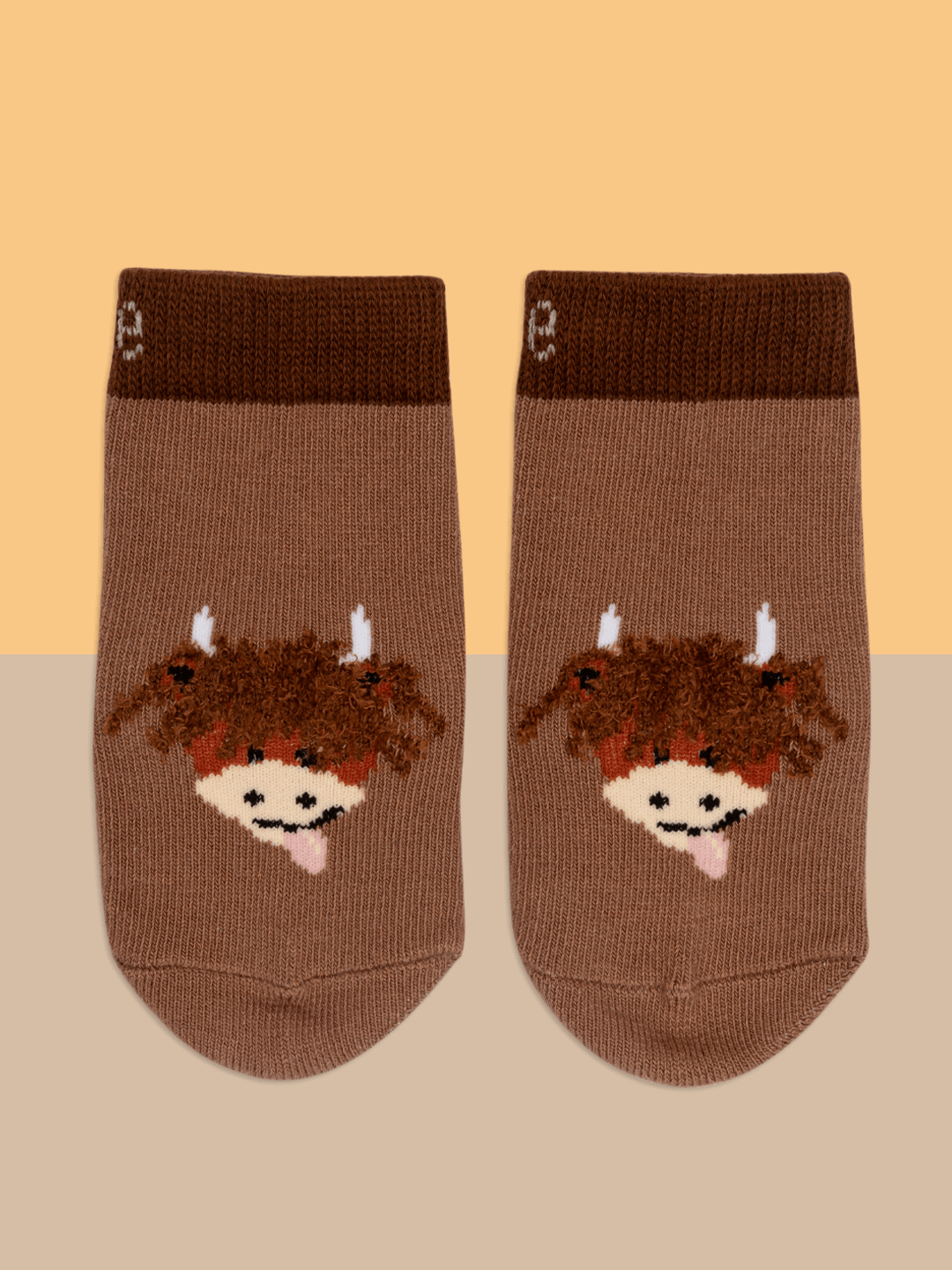 Neutral Highland Cow Socks - Blade & Rose UK