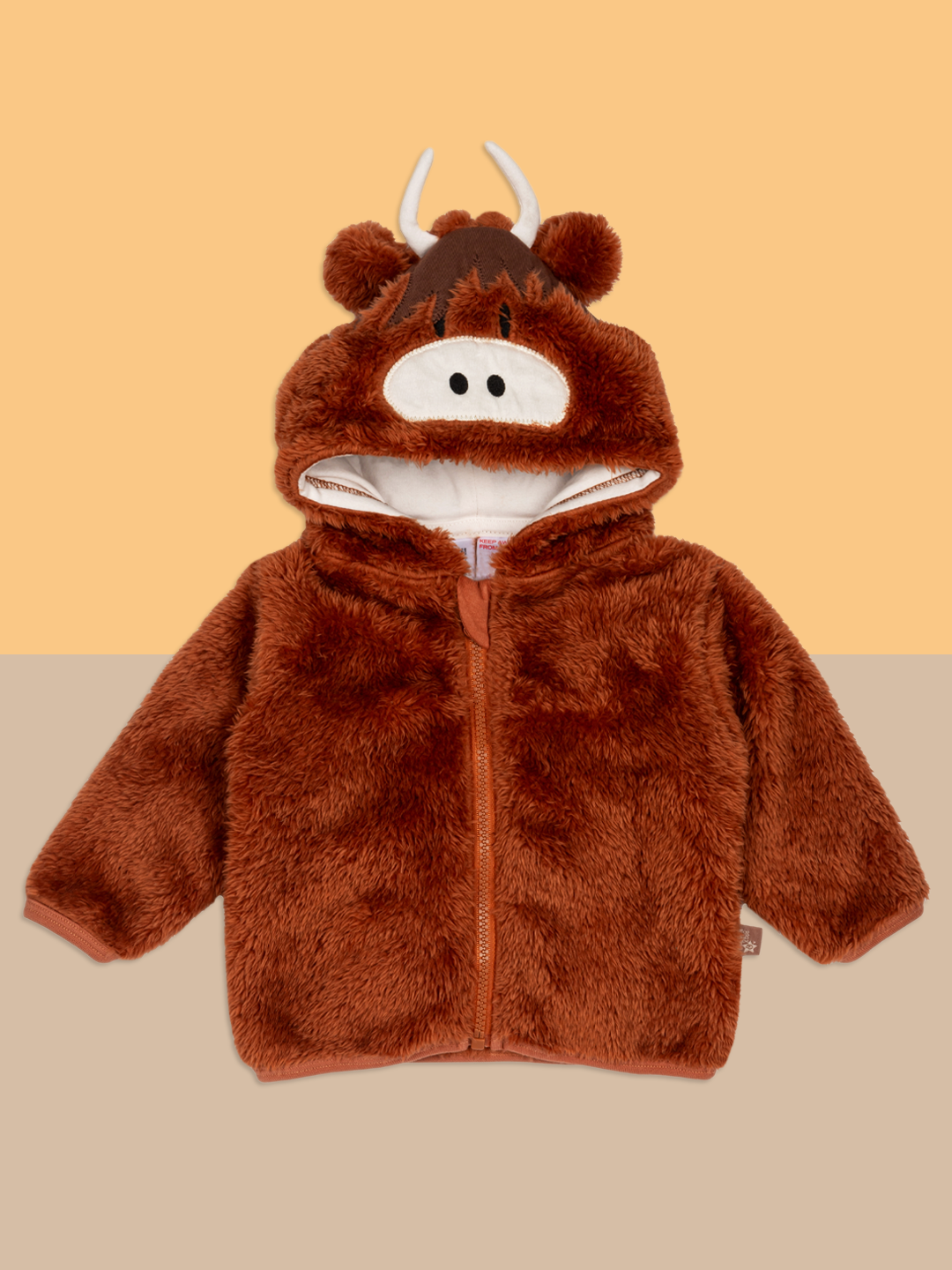 Neutral Highland Cow Hoodie