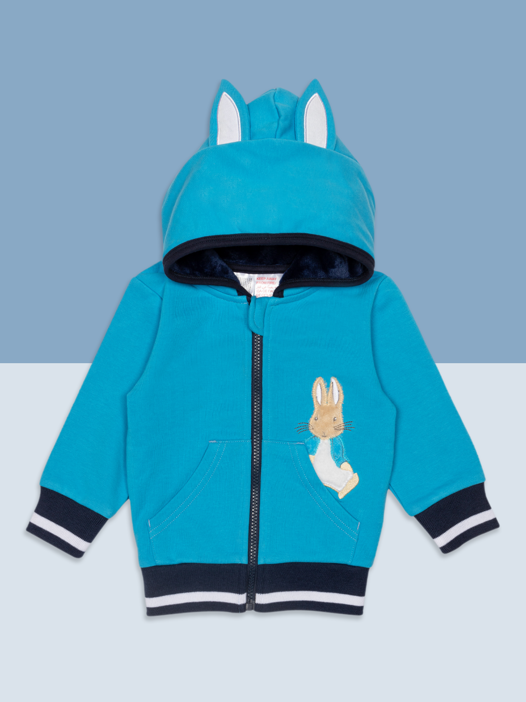 Peter Rabbit Blue Hoodie Unisex Clothing For Babies Toddlers Blade Rose Blade Rose UK