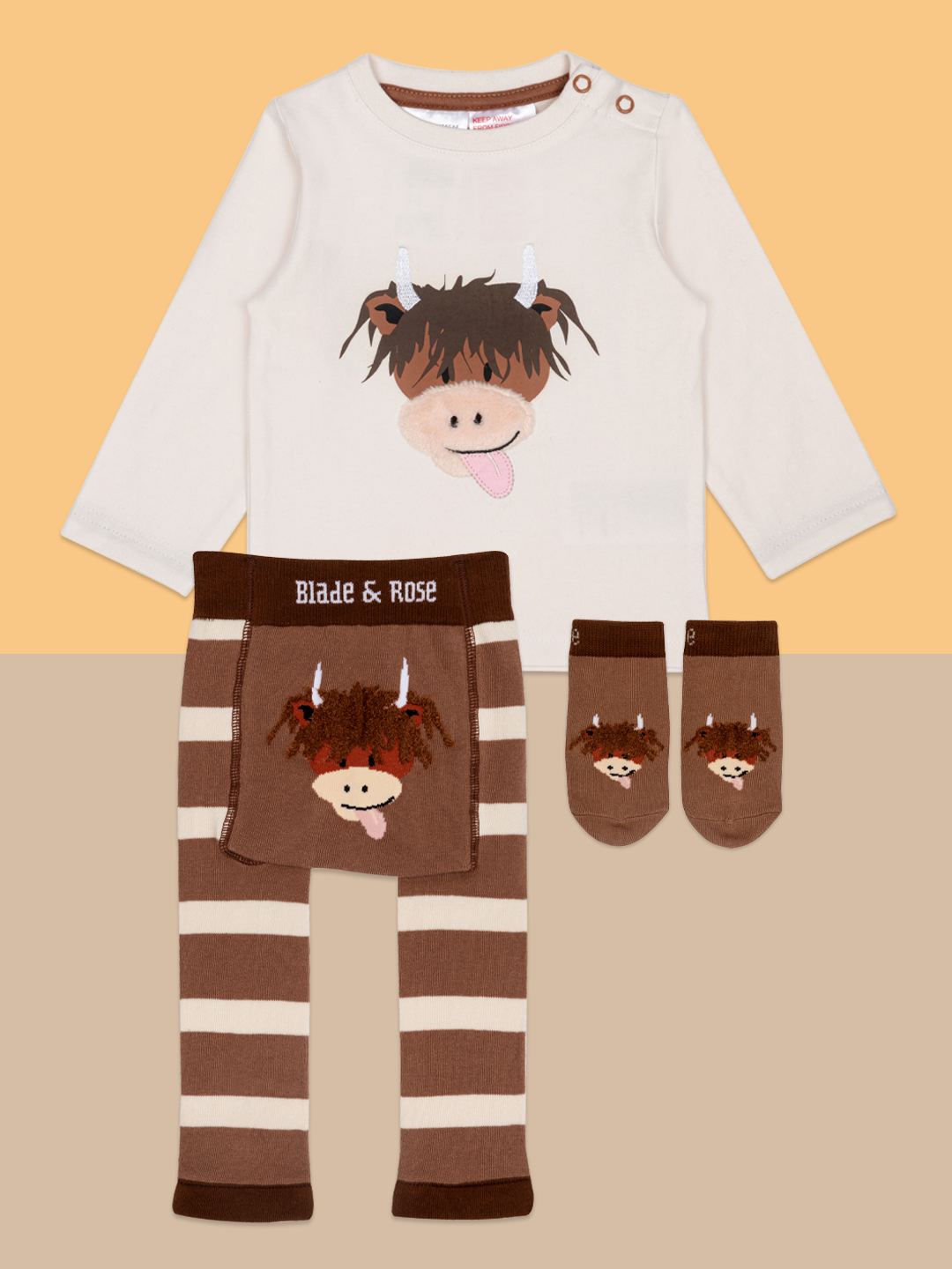 Neutral Highland Cow Gifting Set